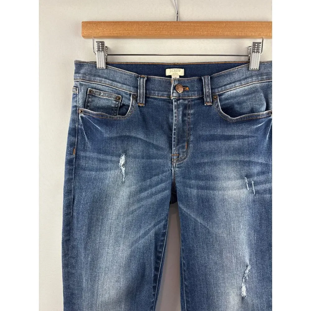 Women’s J.Crew Size 28 Medium Wash Blue Skinny Jeans